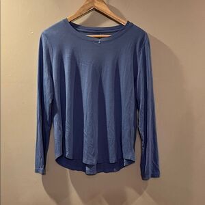 LOFT Blue Long Sleeve Blouse